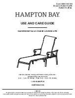 Preview for 1 page of HAMPTON BAY GLENRIDGE FALLS FLS80170-2PK Use And Care Manual