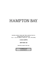 Preview for 9 page of HAMPTON BAY GLENRIDGE FALLS FLS80170-2PK Use And Care Manual