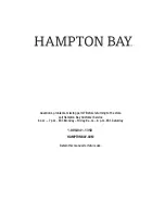 Preview for 6 page of HAMPTON BAY GO-11063-AAR Use And Care Manual