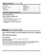 Preview for 2 page of HAMPTON BAY GO-11064-AAA Use And Care Manual