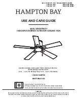 Предварительный просмотр 1 страницы HAMPTON BAY GRANTWAY 48 RD5114B-BN Use And Care Manual