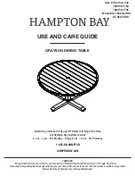 Preview for 1 page of HAMPTON BAY GRAYSON GT-6687-SSS Use And Care Manual