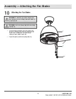 Предварительный просмотр 13 страницы HAMPTON BAY GRECO II Use And Care Manual