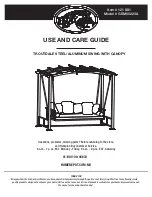 HAMPTON BAY GSM00223A Use And Care Manual preview