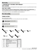 Preview for 3 page of HAMPTON BAY GSS00224BRB Use And Care Manual