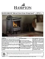 HAMPTON BAY H27U-LP Owners & Installation Manual предпросмотр