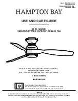 HAMPTON BAY HALWIN AK396H-BN Use And Care Manual preview