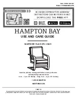 Предварительный просмотр 1 страницы HAMPTON BAY HAMPSHIRE FRS60860R-2PK Use And Care Manual