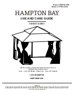 HAMPTON BAY HARBOR GFS01250A Use And Care Manual предпросмотр