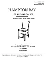 HAMPTON BAY HARPER CREEK 755.0321.000 Use And Care Manual предпросмотр