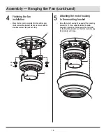 Предварительный просмотр 10 страницы HAMPTON BAY HAWKINS YG204-BN Use And Care Manual