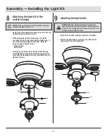 Предварительный просмотр 12 страницы HAMPTON BAY HAWKINS YG204-BN Use And Care Manual