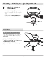 Предварительный просмотр 14 страницы HAMPTON BAY HAWKINS YG204I-TB-D Use And Care Manual