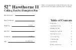 Предварительный просмотр 3 страницы HAMPTON BAY Hawthorne II Owner'S Manual