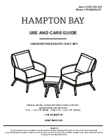 Preview for 1 page of HAMPTON BAY HAYMONT FRS80952-ST Use And Care Manual