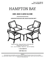 HAMPTON BAY HAYMONT FRS80952F-ST Use And Care Manual предпросмотр