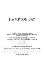 Preview for 20 page of HAMPTON BAY HB-10521-HS Use And Care Manual