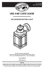 HAMPTON BAY HB-4133-OR Use And Care Manual preview