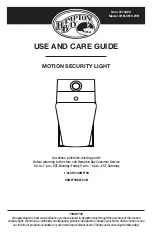 Preview for 1 page of HAMPTON BAY HB-5610-WH Use And Care Manual