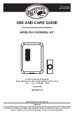 HAMPTON BAY HB-7738-03 Use And Care Manual preview