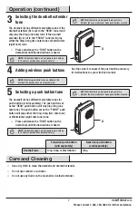 Предварительный просмотр 7 страницы HAMPTON BAY HB-7902-02 Use And Care Manual