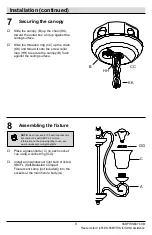 Предварительный просмотр 8 страницы HAMPTON BAY HB2579-34 Use And Care Manual