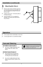 Preview for 6 page of HAMPTON BAY HB7002-05 Use And Care Manual