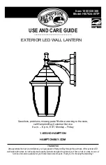 HAMPTON BAY HB7024-05TP Use And Care Manual preview