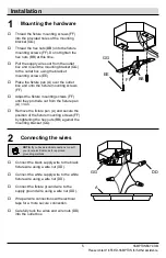 Preview for 5 page of HAMPTON BAY HB7072LED-05 Use And Care Manual