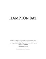 Предварительный просмотр 8 страницы HAMPTON BAY HB7094-43 Use And Care Manual