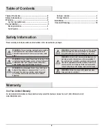 Preview for 2 page of HAMPTON BAY HD-COUS-017 Use And Care Manual