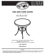 HAMPTON BAY HD17121E Use And Care Manual preview