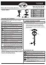 Preview for 1 page of HAMPTON BAY HD33678 Use And Care Manual