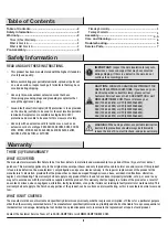 Preview for 2 page of HAMPTON BAY HDP06569BL Use And Care Manual