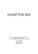 Предварительный просмотр 8 страницы HAMPTON BAY HDP06605BL Use And Care Manual