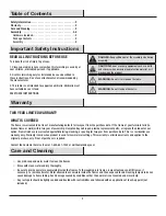 Preview for 2 page of HAMPTON BAY HEATHER GLEN FRN-312640-D-T Use And Care Manual