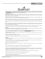 Предварительный просмотр 31 страницы HAMPTON BAY HI300 Owners & Installation Manual