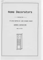 Предварительный просмотр 1 страницы HAMPTON BAY Home Decoraton BF-21892 Assembly Instructions Manual