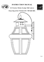 Предварительный просмотр 1 страницы HAMPTON BAY Home Depot 756-001 Instruction Manual