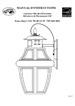 Предварительный просмотр 17 страницы HAMPTON BAY Home Depot 756-001 Instruction Manual