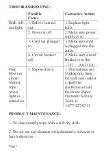 Предварительный просмотр 7 страницы HAMPTON BAY Home Depot SKU 1000040901 Instruction Manual