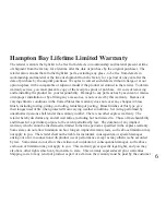 Preview for 8 page of HAMPTON BAY Home Depot SKU 110348 Instruction Manual