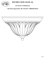 Preview for 1 page of HAMPTON BAY Home Depot SKU 401-718 Instruction Manual