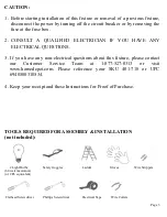 Preview for 3 page of HAMPTON BAY Home Depot SKU 401-718 Instruction Manual