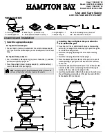 Preview for 1 page of HAMPTON BAY HSP1801LX-02/MB Use And Care Manual