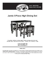 Preview for 1 page of HAMPTON BAY Jamie GL3S-5025-5BH Manual