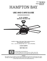 HAMPTON BAY JANEEN AK452-CB Use And Care Manual preview