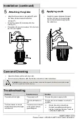 Предварительный просмотр 7 страницы HAMPTON BAY JBO1691A-5/ORB Use And Care Manual