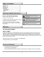 Preview for 2 page of HAMPTON BAY KARI FRN-108120 Use And Care Manual