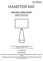 HAMPTON BAY KESWICK HDP15308 Use And Care Manual preview